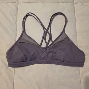 Lululemon Soft Purple Mesh Detail Bra Size 12